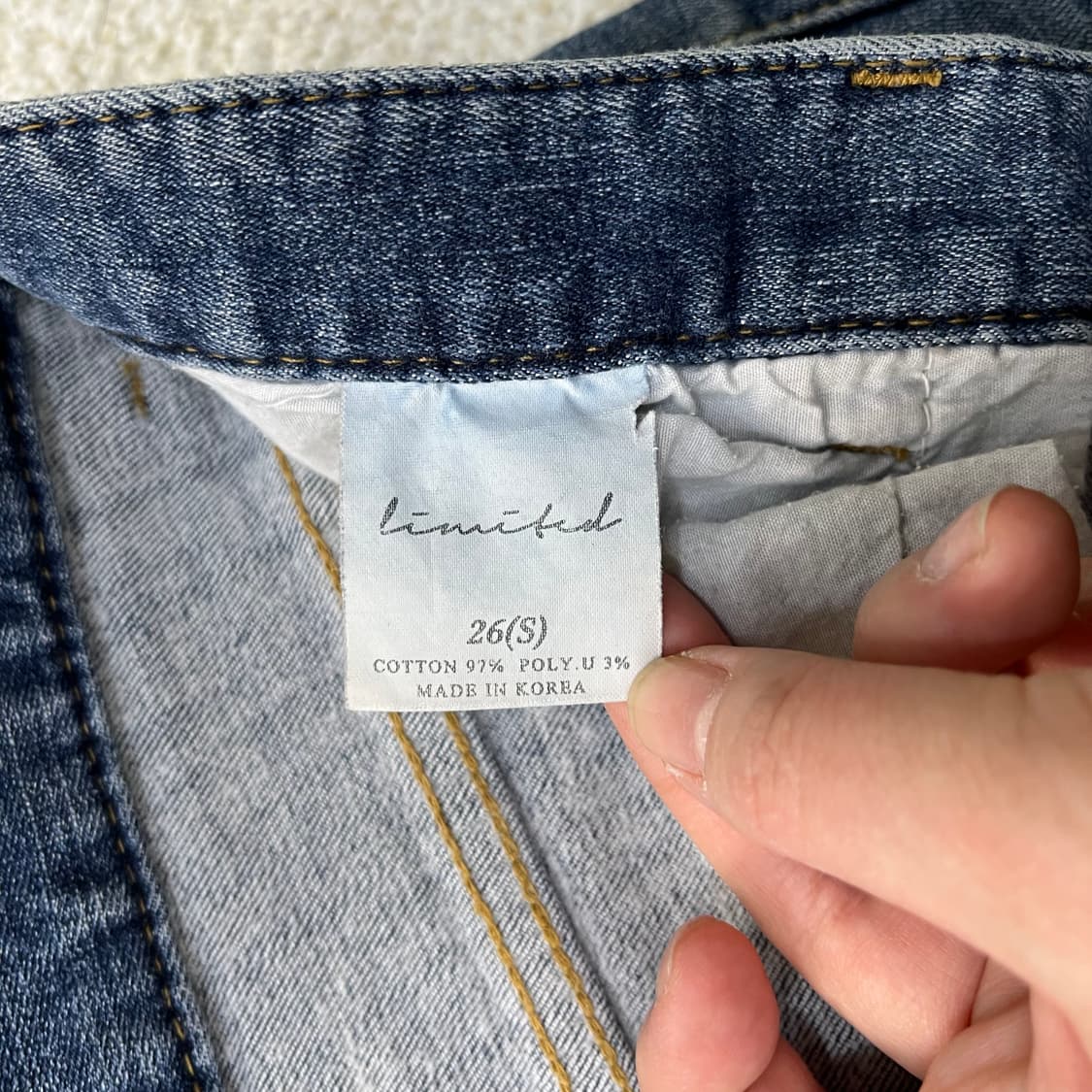 26 빈티지 여성 컷팅 데님 0330M 상품이미지3
