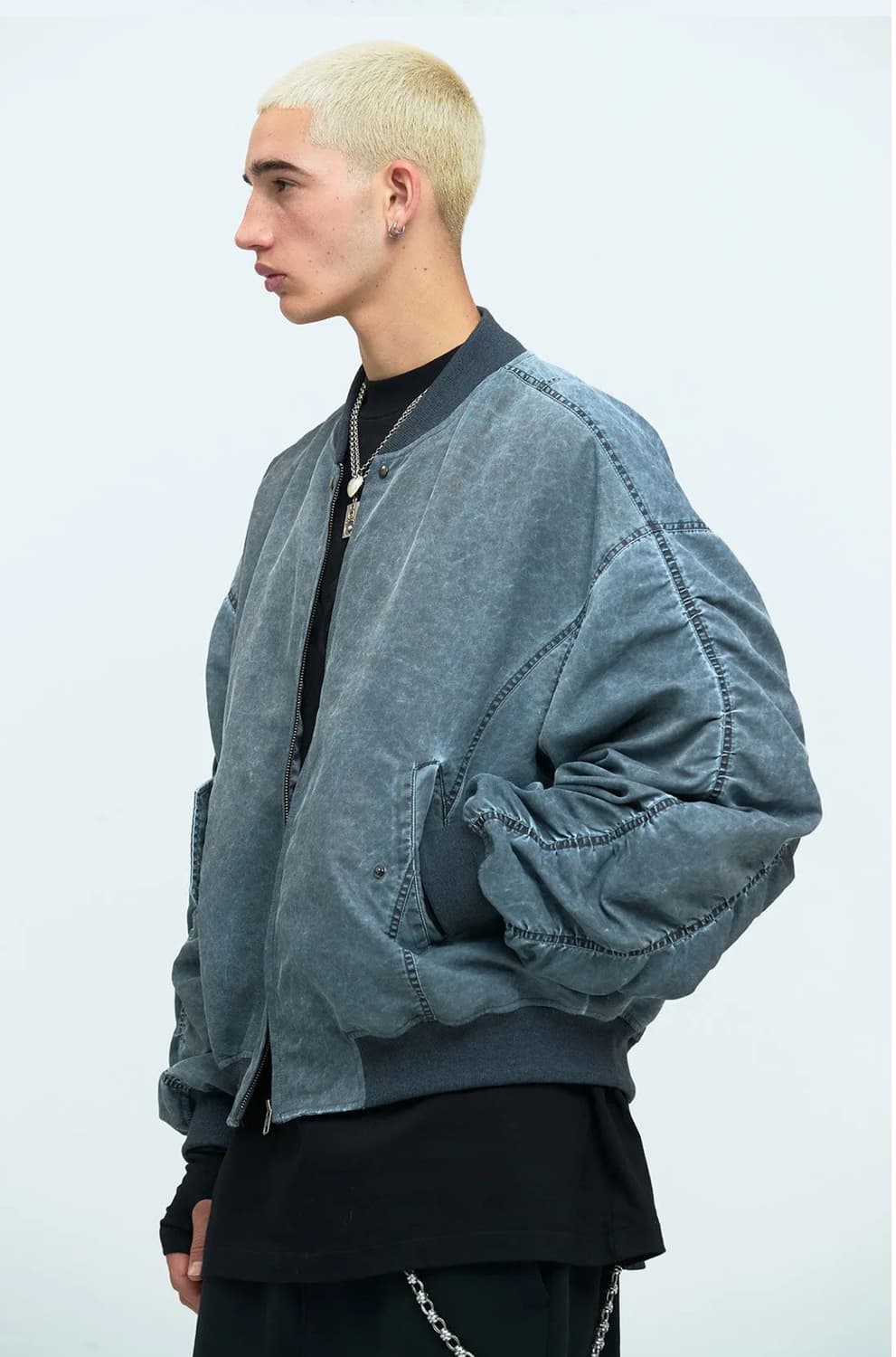 MEA  washed bomber 상품이미지2