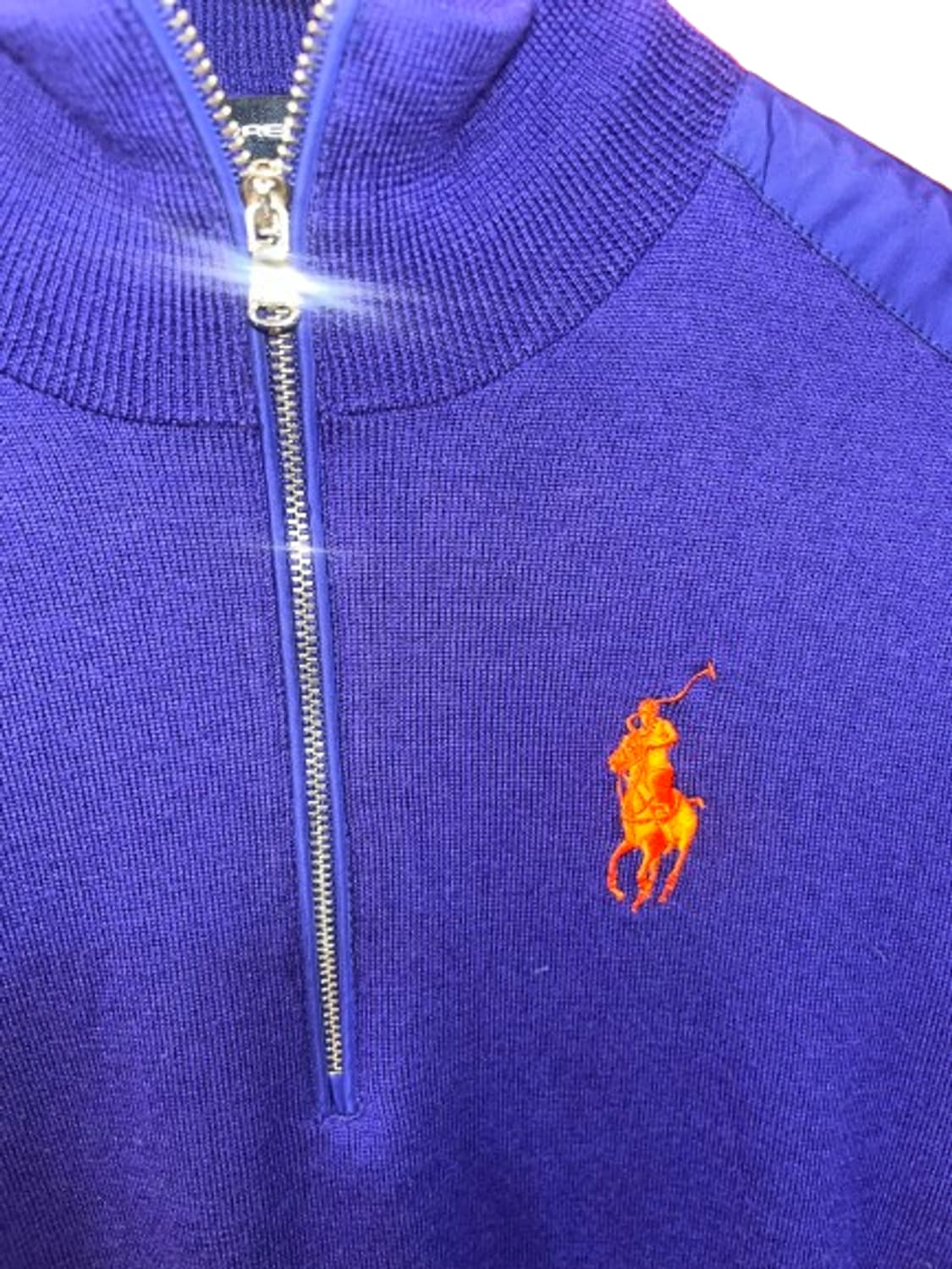 폴로 블루 하프 집업 상품이미지4