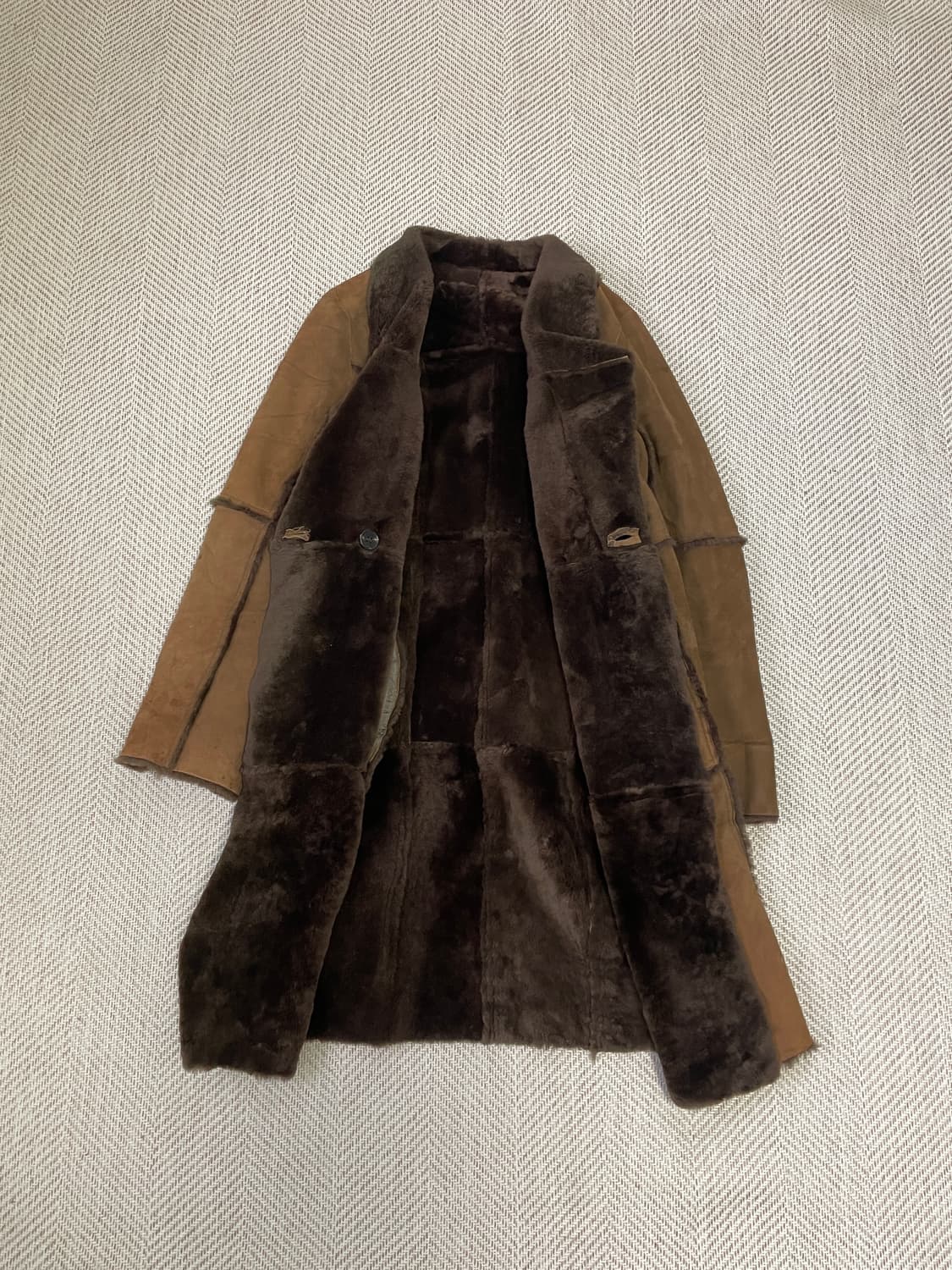 레킵 요시에 이나바 시어링 스웨이드 무스탕 코트 J03527 상품이미지3