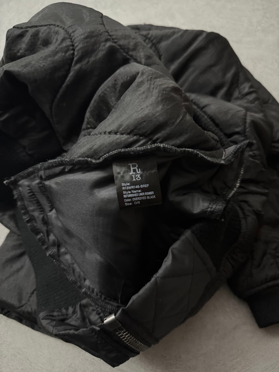 R13 퀄티트 립스탑 봄버자켓  상품이미지6