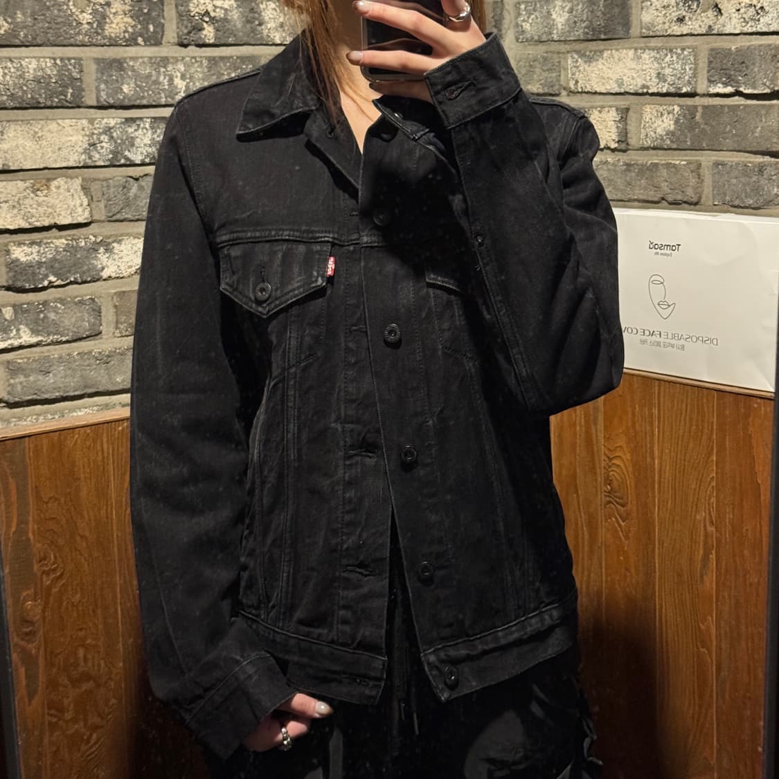 S) 리바이스 3세대 블랙 데님 흑청 자켓 상품이미지9