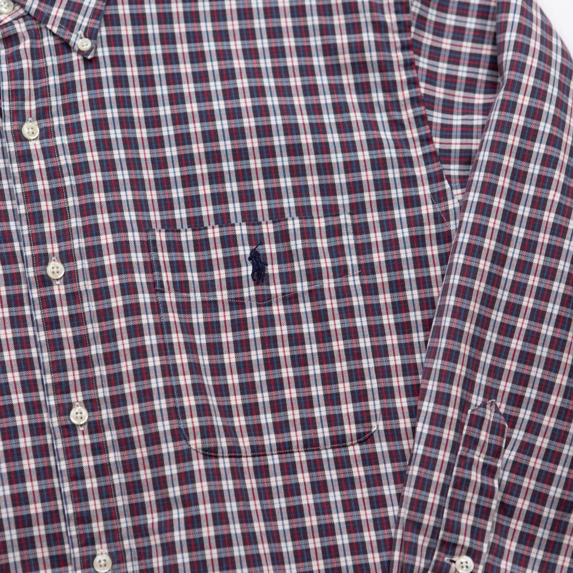 90s 폴로 랄프로렌 체크 빅셔츠 상품이미지2