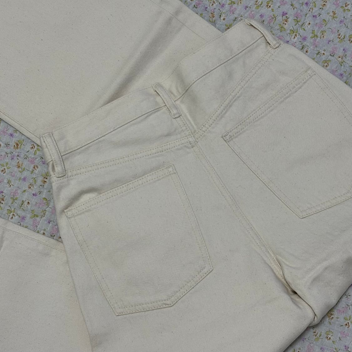 무인양품 밴딩 데님 와이드 배기 팬츠 (새상품) 상품이미지5