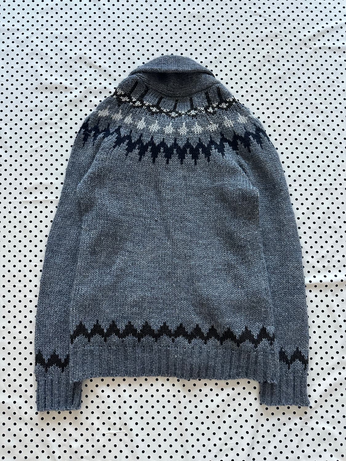 jpn 노르딕 그레이 포켓 가디건 너드 모리걸 히피 웨스턴 상품이미지3