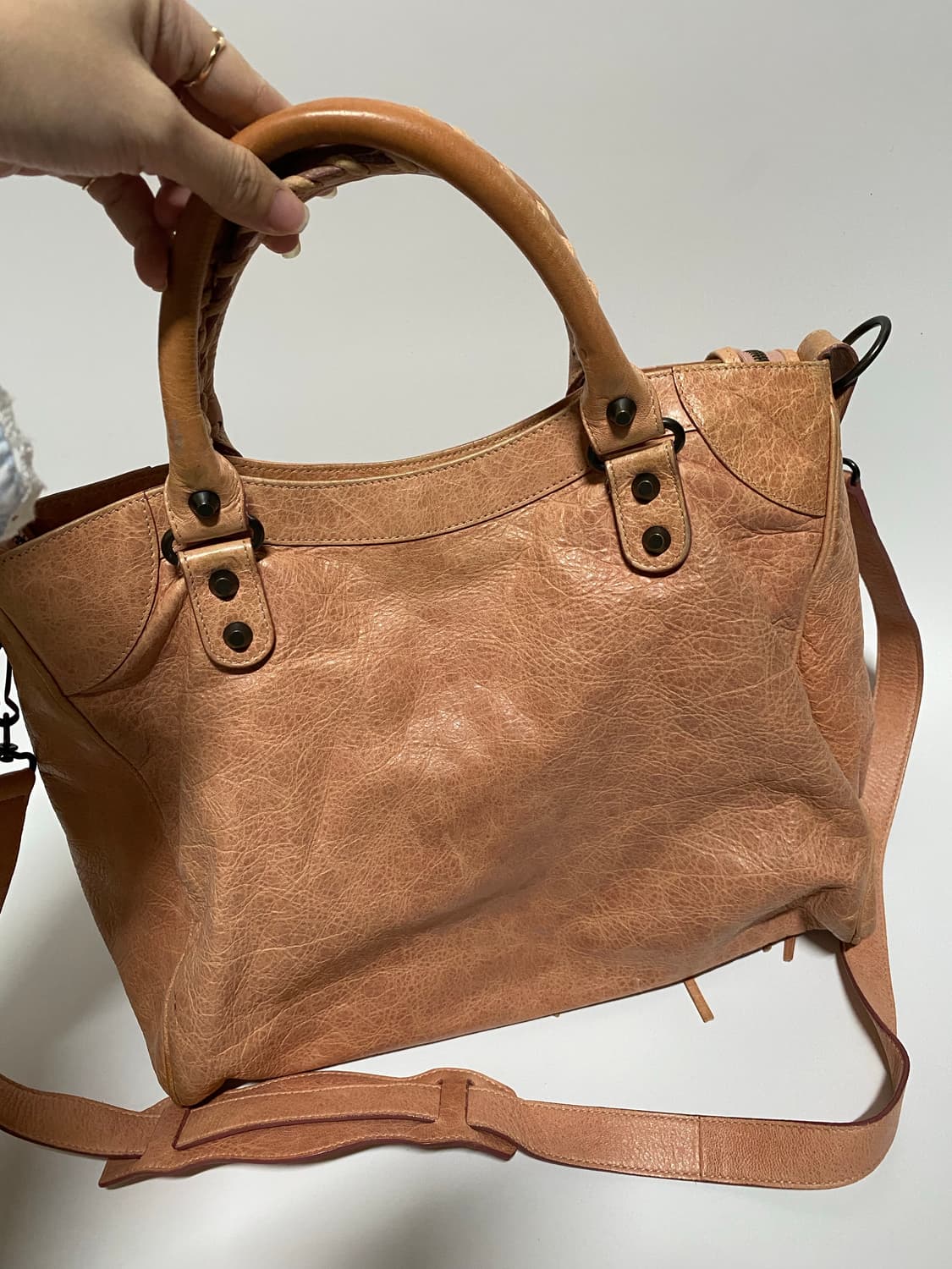 발렌시아가 시티 토트백 핑크 상품이미지7