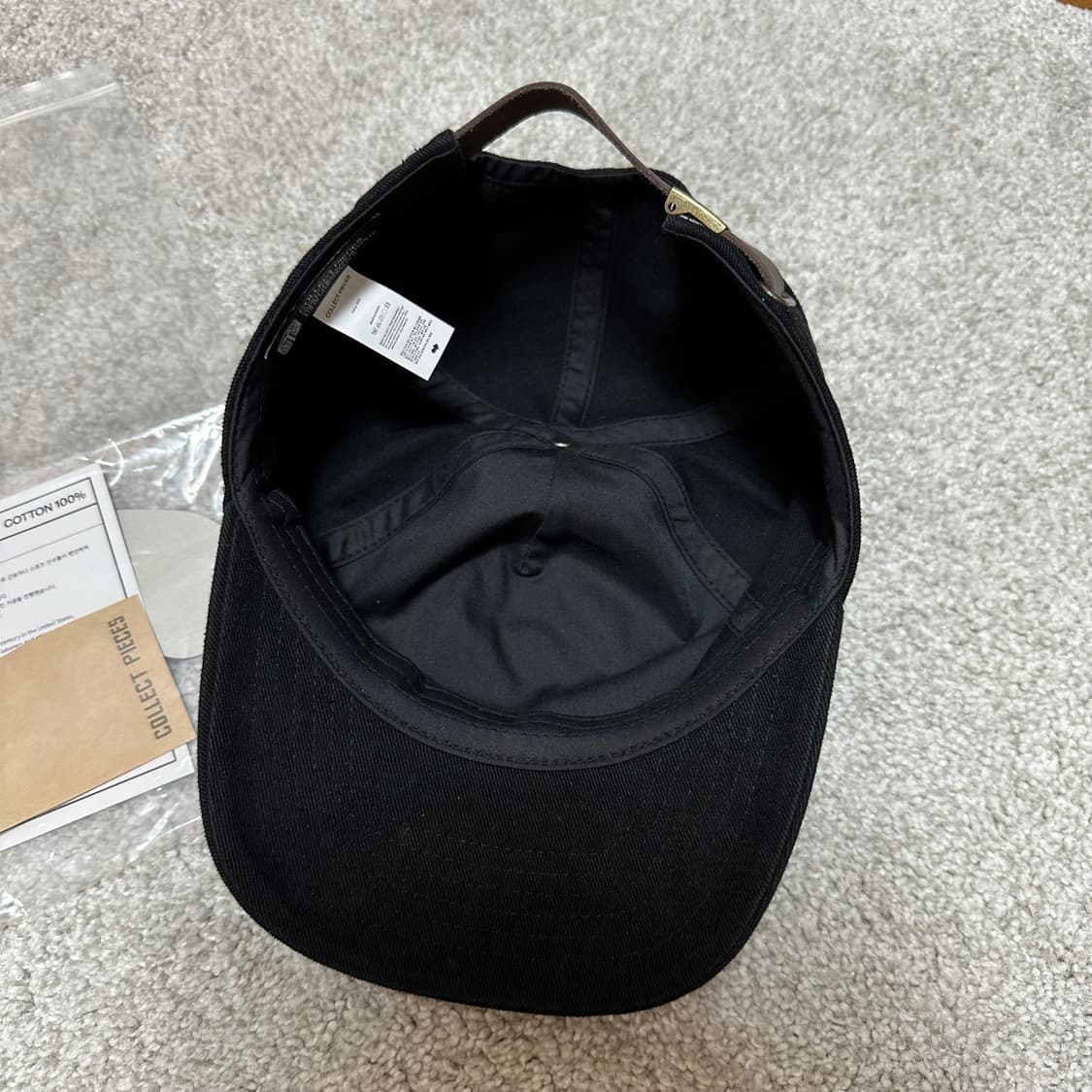 컬렉트피시스 3패널캡 블랙 상품이미지3