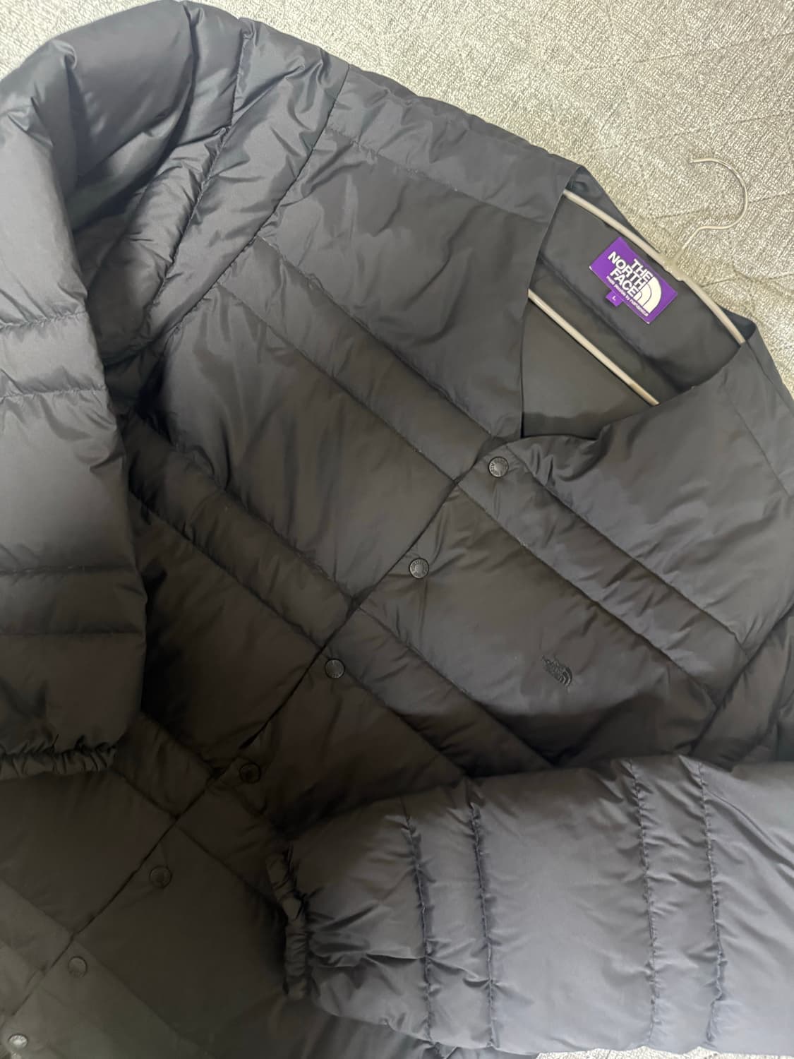 노스페이스 퍼플라벨 다운 가디건 블랙 상품이미지3