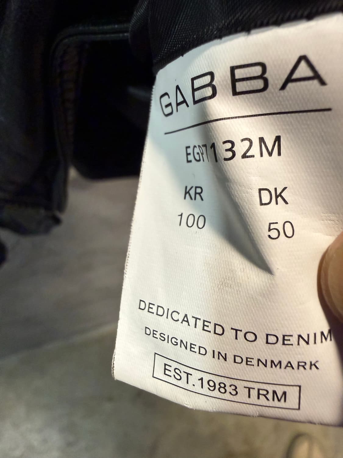 가바 GABBA 양가죽 싱글 라이더 자켓 블랙 100 상품이미지8