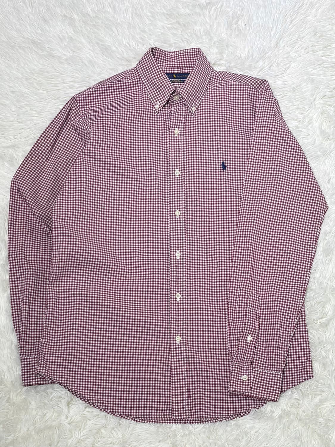폴로랄프로렌 포니 레드 체크 셔츠 상품이미지3