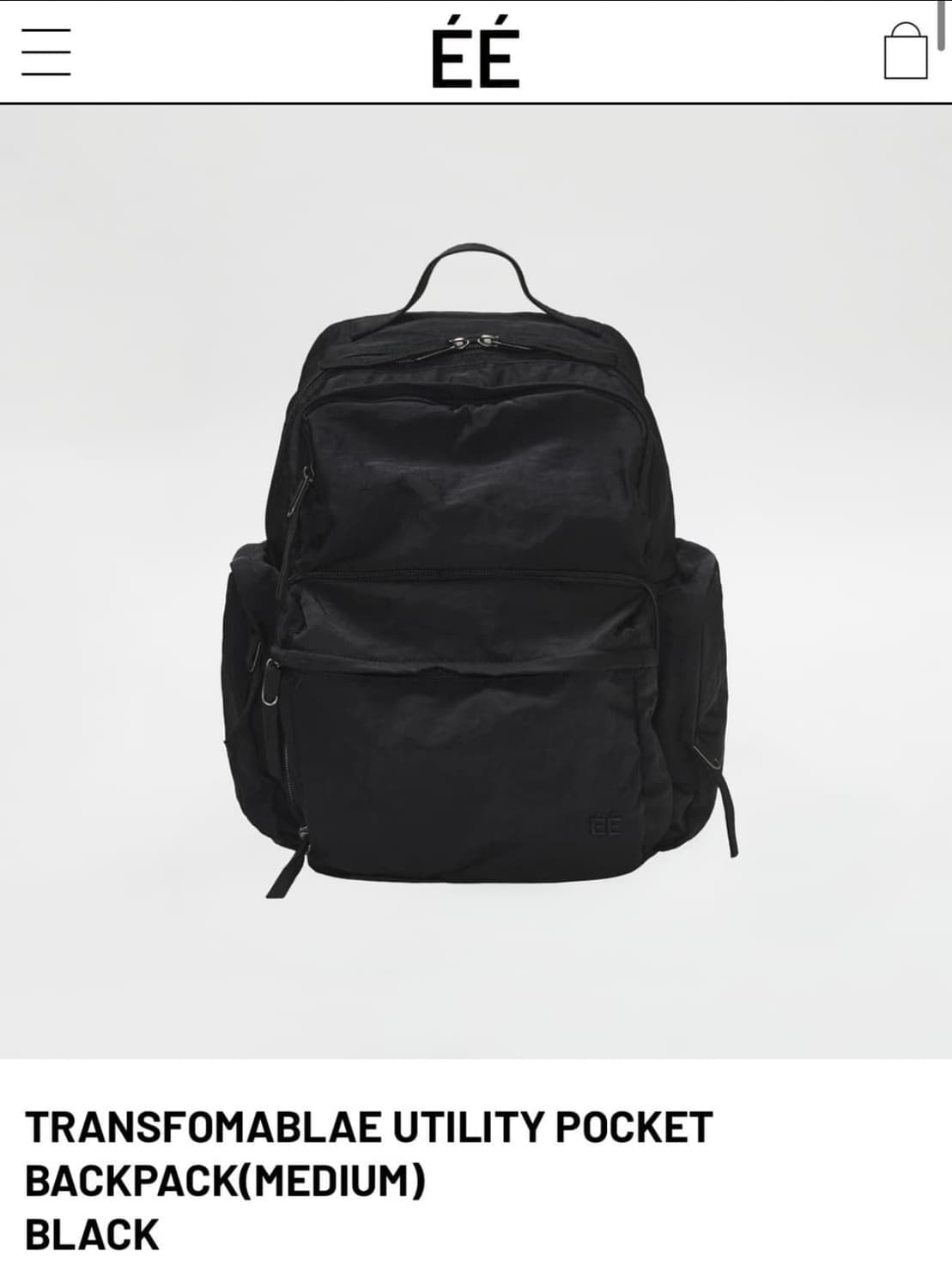 누마레ee 백팩 블랙(M) 상품이미지1