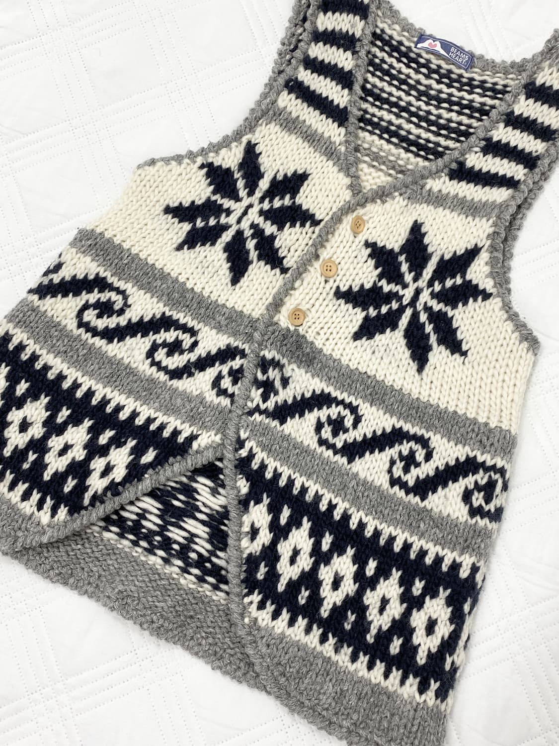 ꒰ঌ 빔즈 노르딕 니트 베스트 ໒꒱ 상품이미지2