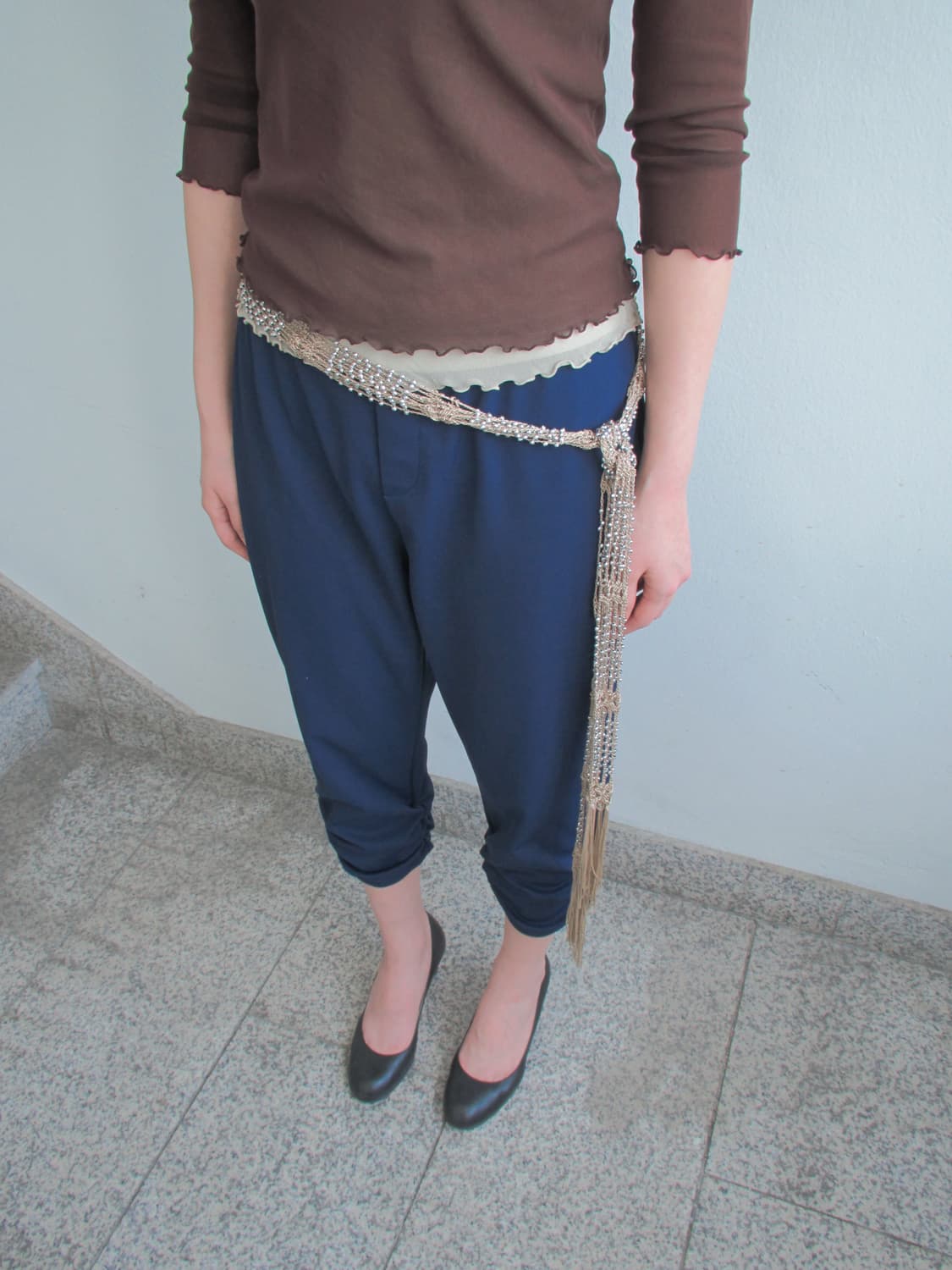 Re-Brelly banding capri pants  상품이미지4