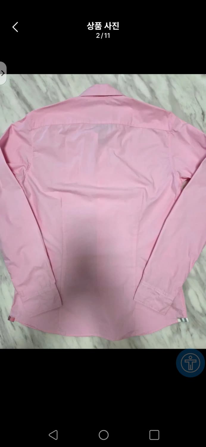 (정품)휴고보스 BOSS ORANGE 핑크 셔츠 (M 사이즈) 상품이미지2