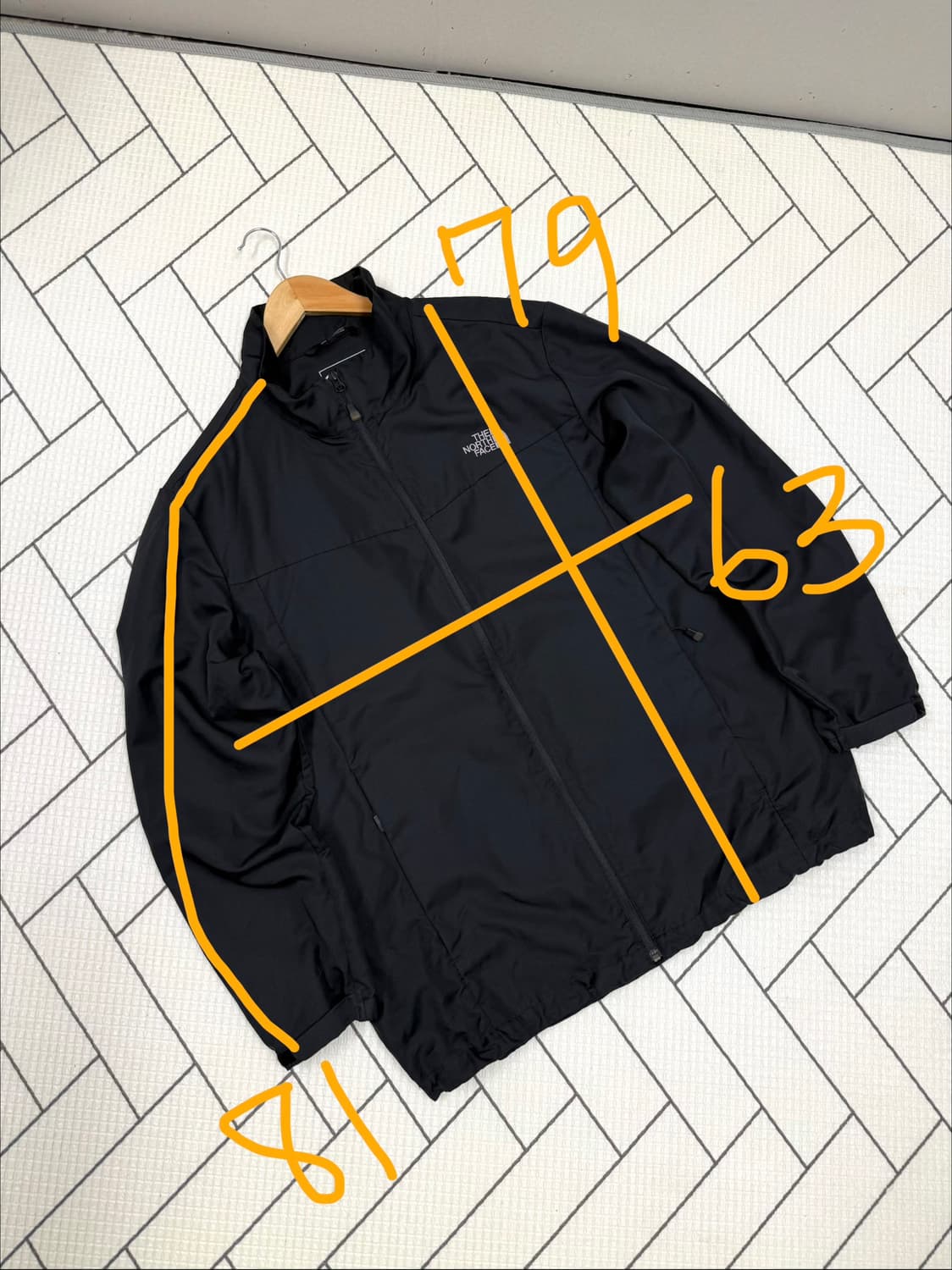 남성 xxl 110 / 노스페이스 집업 자켓 블랙 상품이미지2