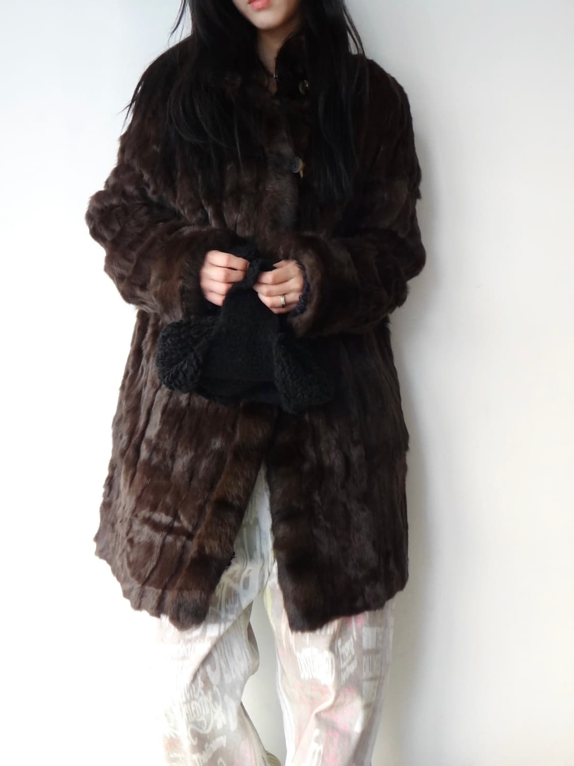 Multy way hoody fur jacket / brown 상품이미지1