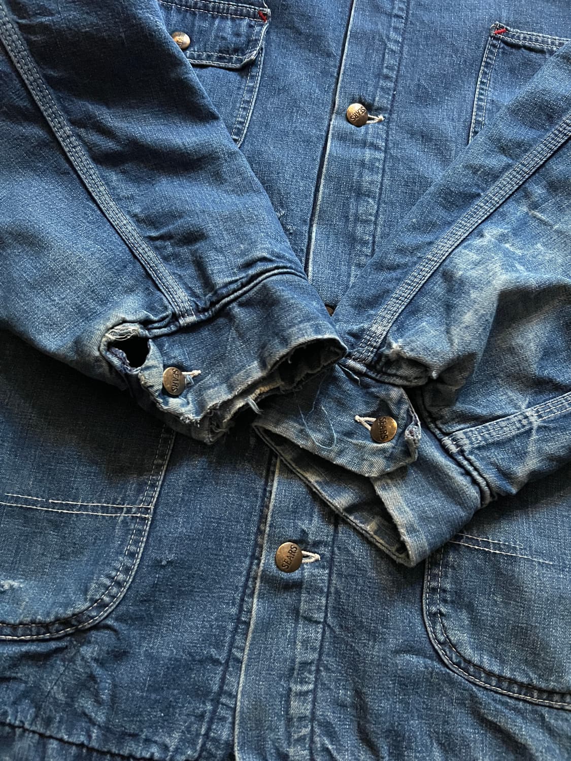 [XL]70's Sears 시어스 블랭킷 라이닝 데님 초어 자켓 상품이미지5