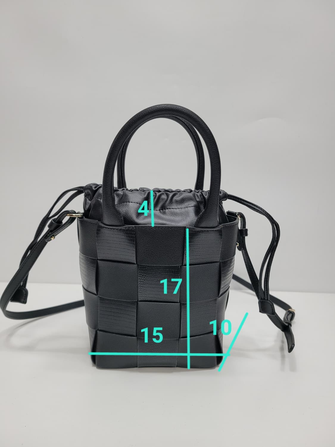 (새상품급) 사만사타바사 리자드 퍼즐 셔링백 크로스백 토트백 / 블랙
 상품이미지10