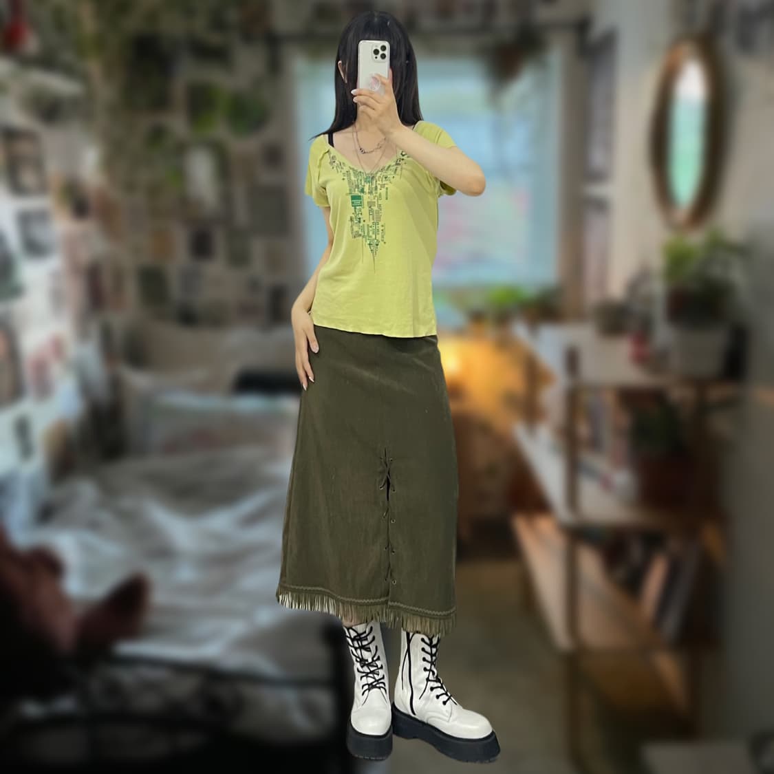 카자미도리 y2k 그런지 티셔츠 상품이미지1