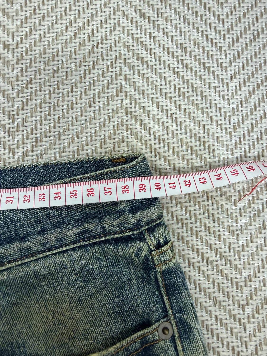 정품) 생로랑 남성 데미지 워싱 데님 청바지 30 상품이미지7