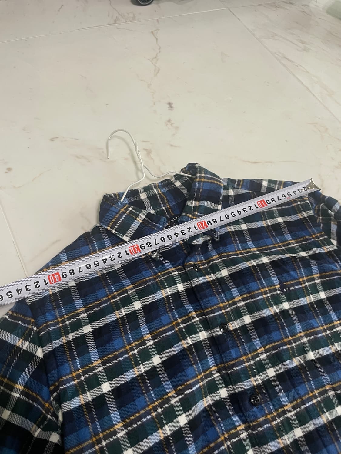빈폴 체크 남방 셔츠 95사이즈 상품이미지5