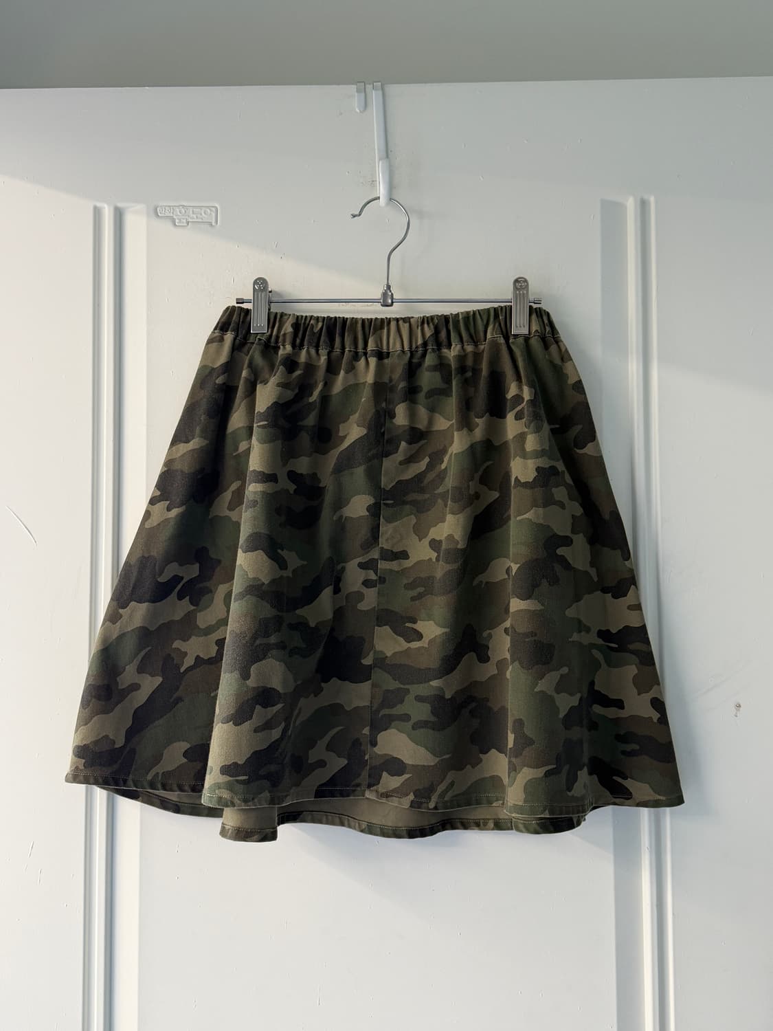 일본빈티지 우드랜드 카모 미디스커트 상품이미지9