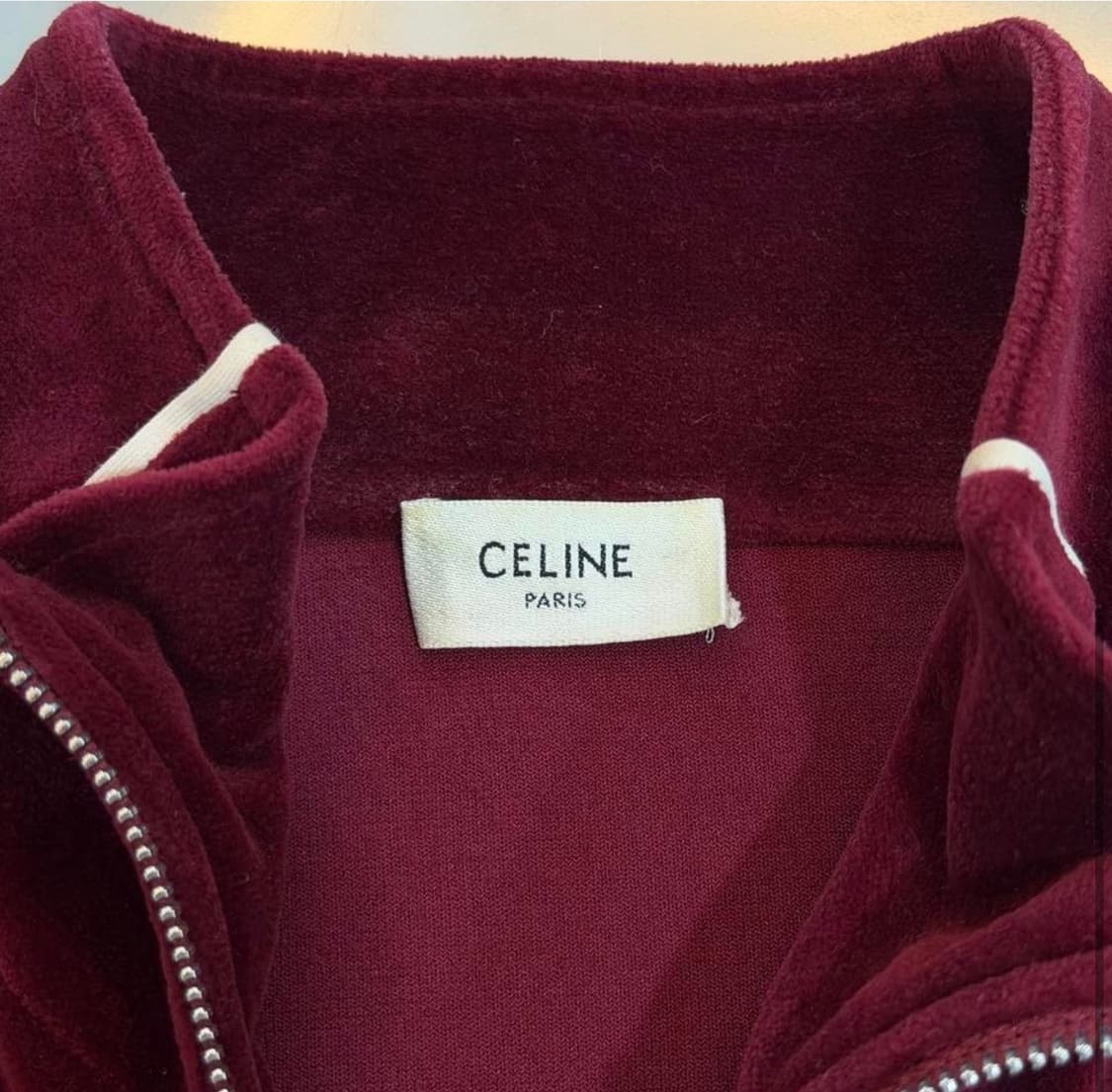 [리오브전포점] 셀린느 트리오페 벨루어 트랙 벨벳 집업 상품이미지4