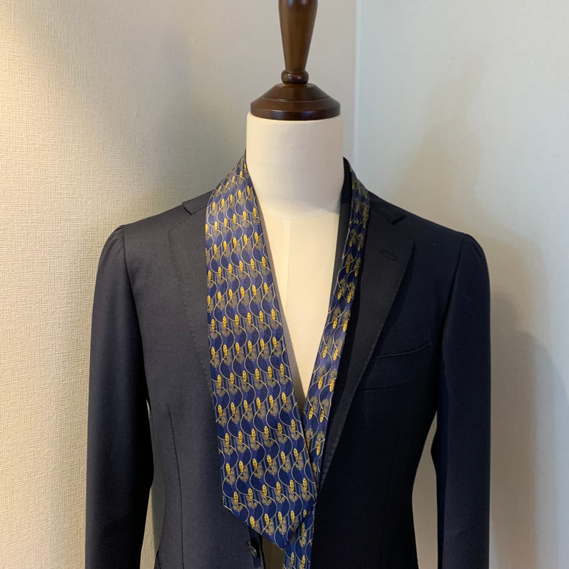 랑방(LANVIN) 기하학적패턴 클래식 명품넥타이 100실크 9.1cm 상품이미지1