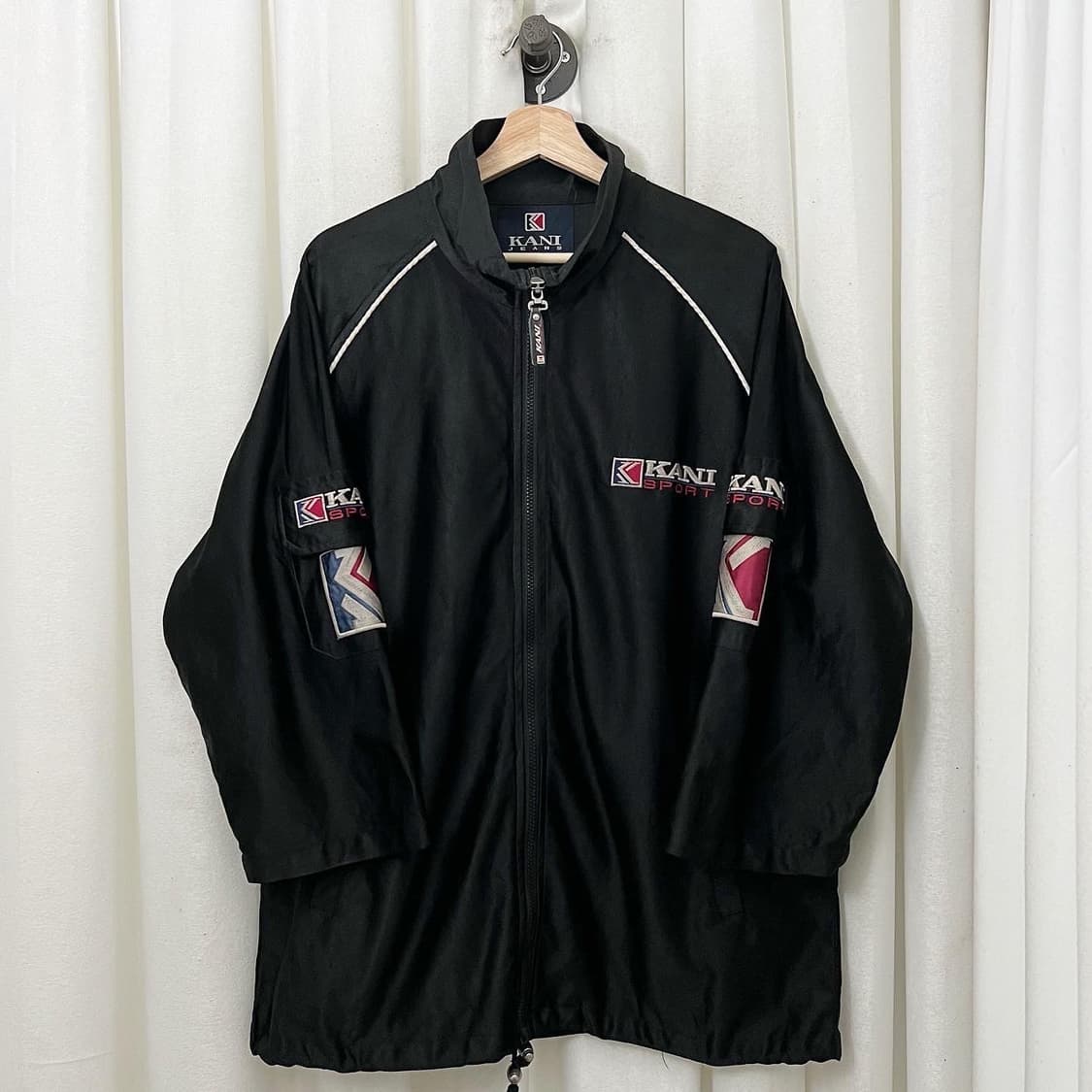 칼카니 진스 스포츠 블랙 포켓 유광 져지 상품이미지1