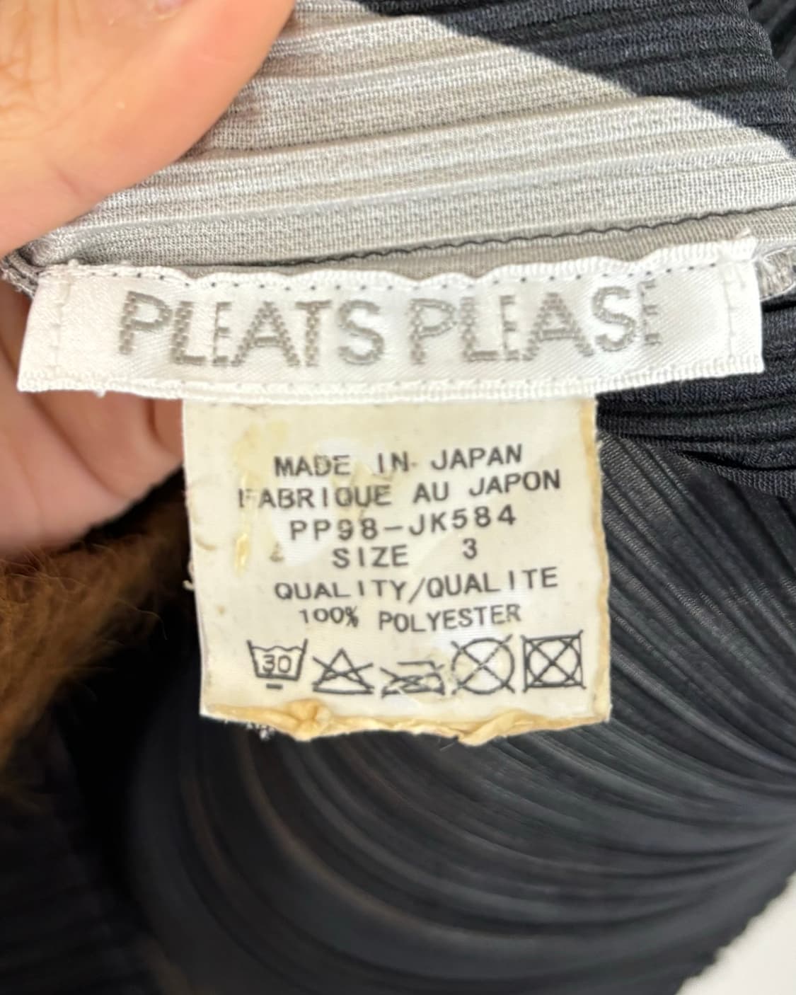 플리츠 플리즈 플리츠 배색 반팔 탑 상품이미지7