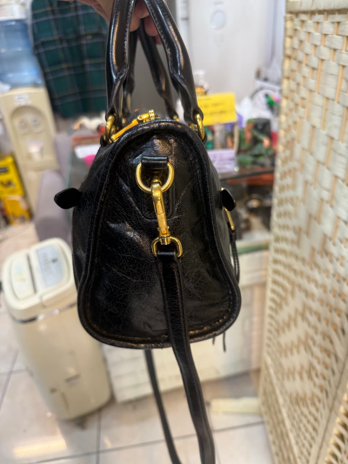 정품 미우미우 비텔로 샤인 미니 모터백 팝니다 상품이미지6