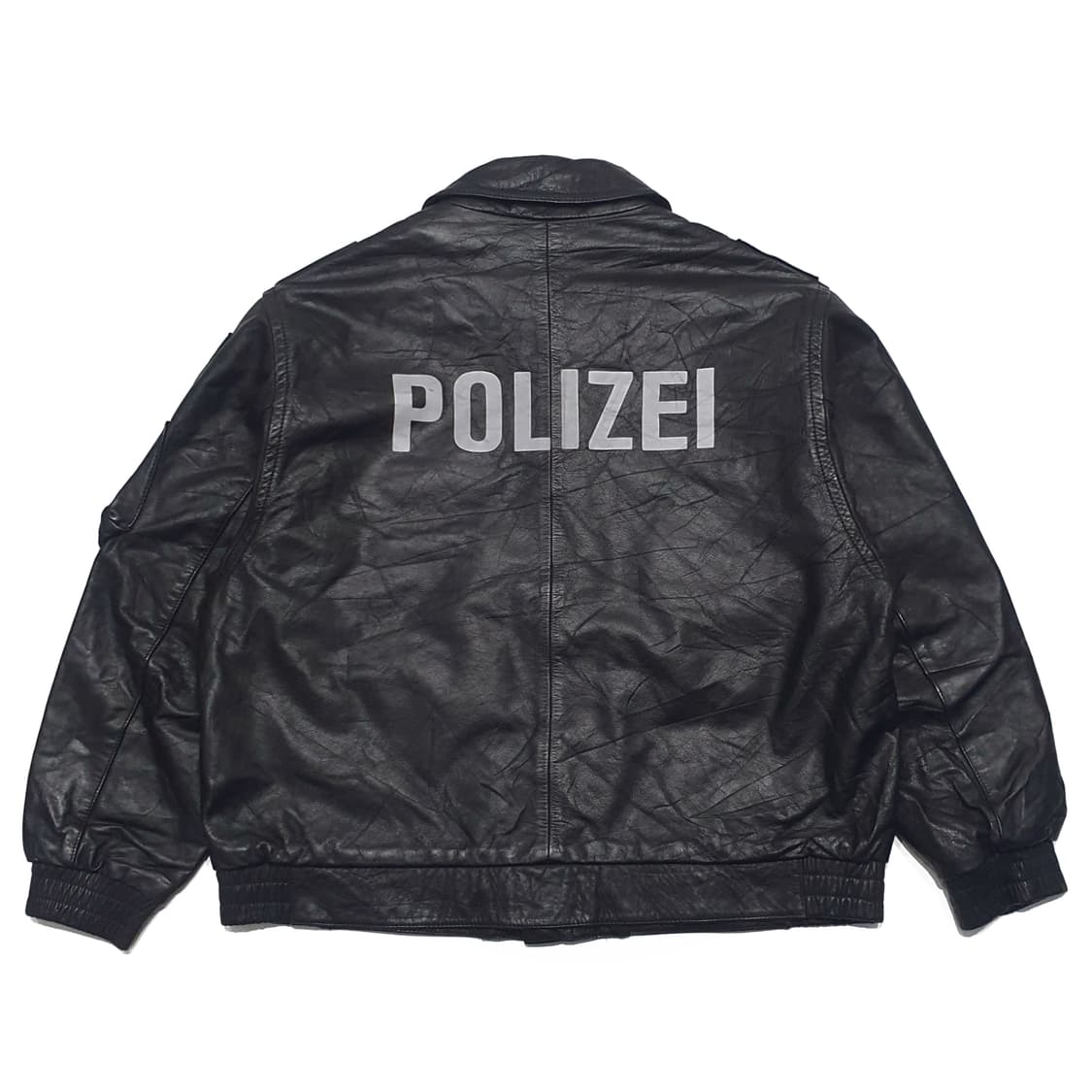 빈티지 90s polizei 독일 경찰 가죽자켓 105-110 상품이미지2