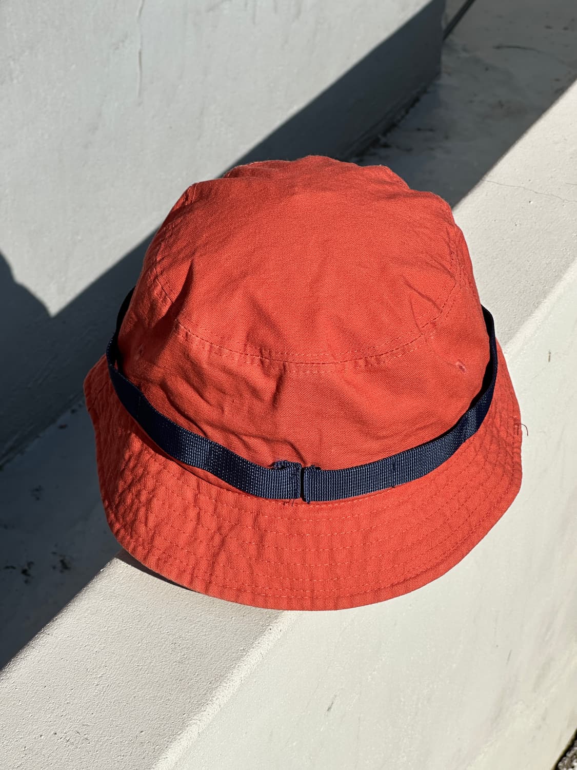 [M-L] 빈티지 주황 버킷햇 모자 상품이미지4