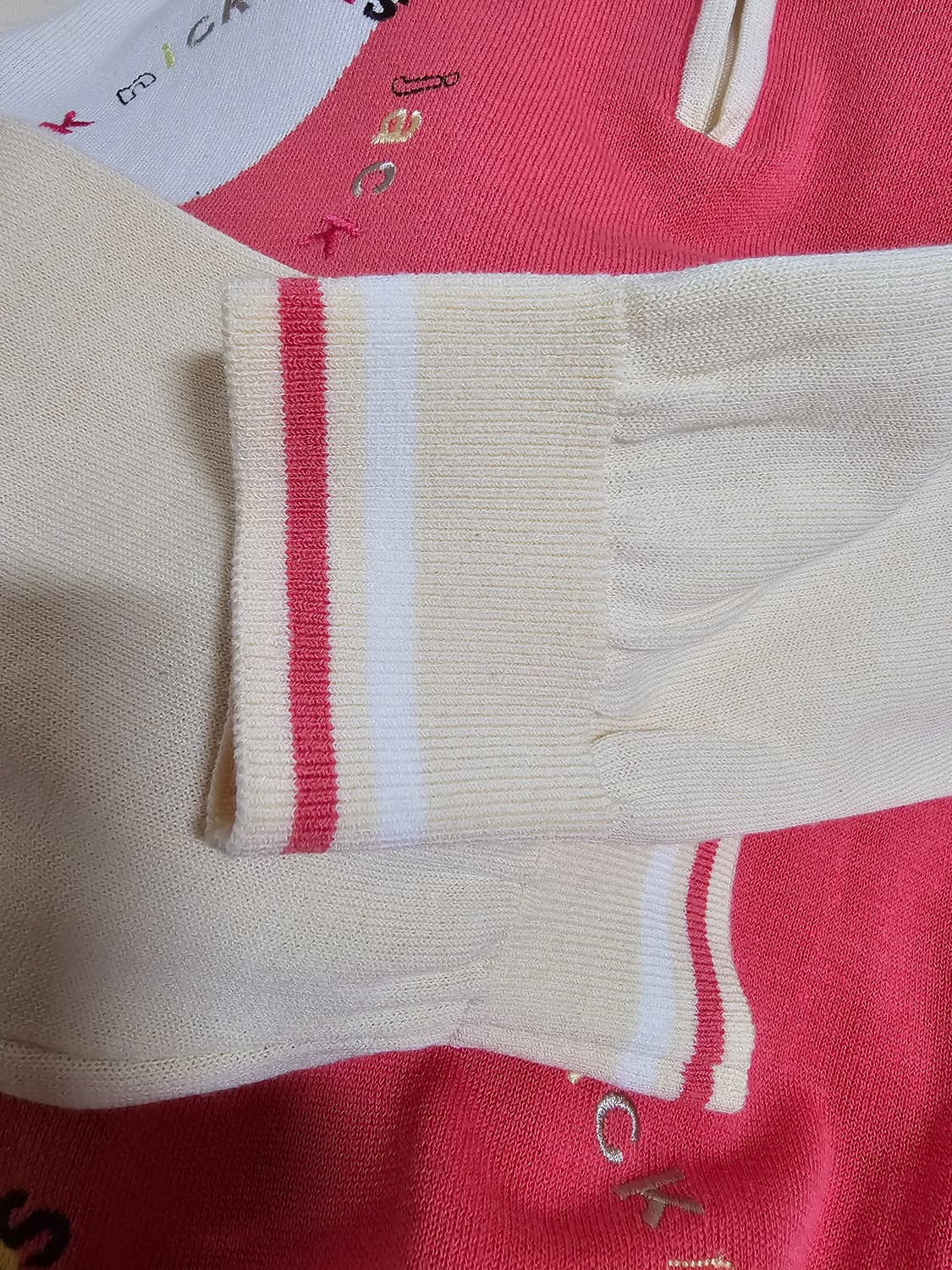 잭니클라우스  배색 남성 니트  100. 상태굿 상품이미지5