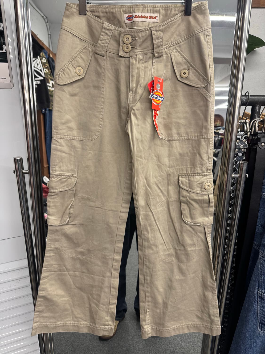 디키즈 우먼스 카고 부츠컷 코튼팬츠 상품이미지1