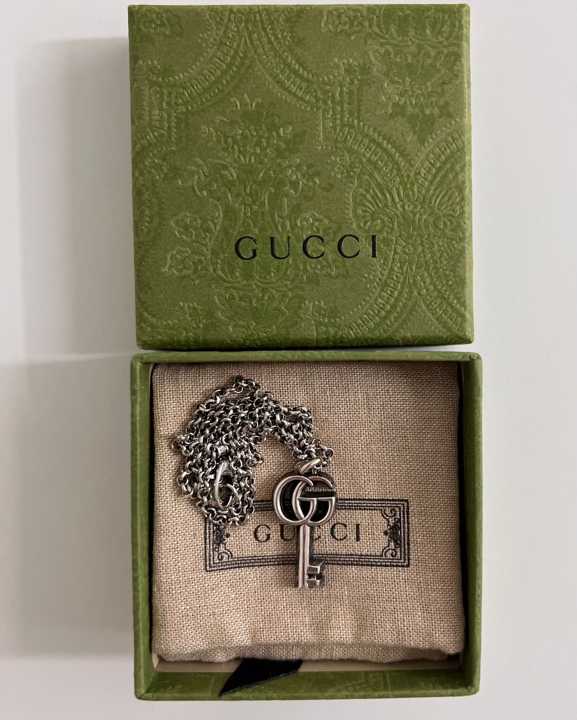 구찌 실버 더블 g 키 목걸이 상품이미지2