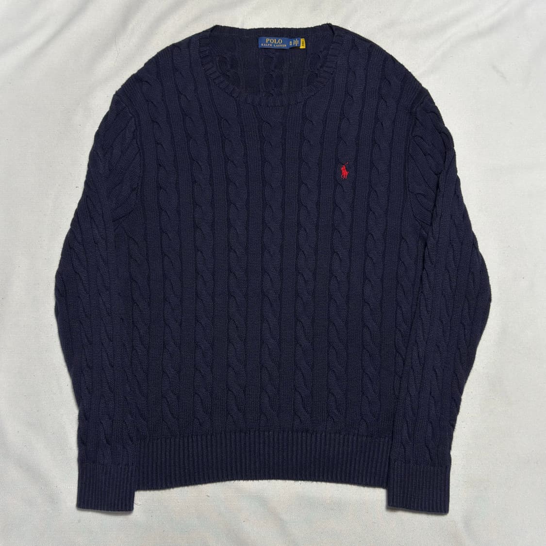 XL 폴로랄프로렌 네이비 케이블 니트 상품이미지2