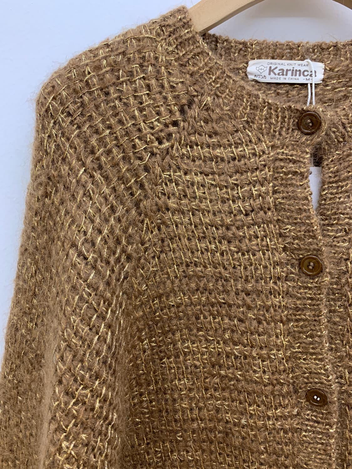 골드 메탈사 가디건 gold metallic cardigan 상품이미지2