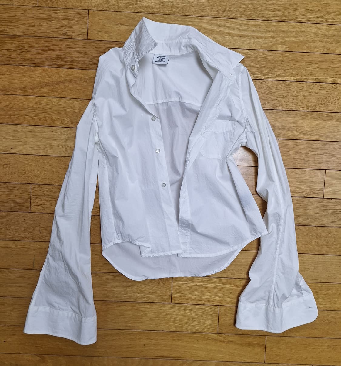 VETEMENTS 여성용 화이트 셔츠 M 상품이미지1
