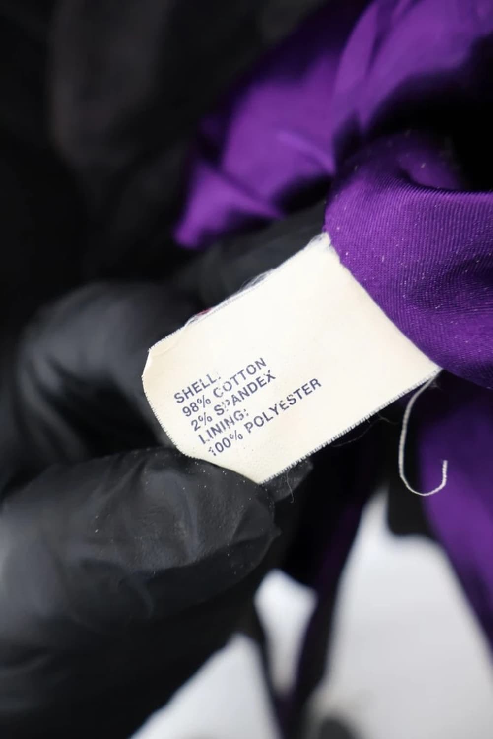 GAP Velvet Blazer Black Purple Lining 상품이미지7