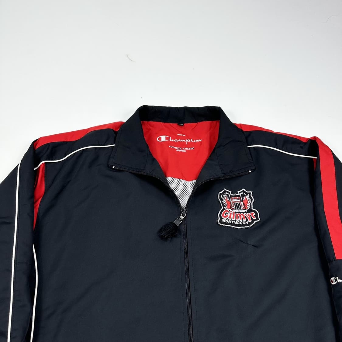 챔피온 올드스쿨 블랙 바람막이 자켓 (XL) 상품이미지1