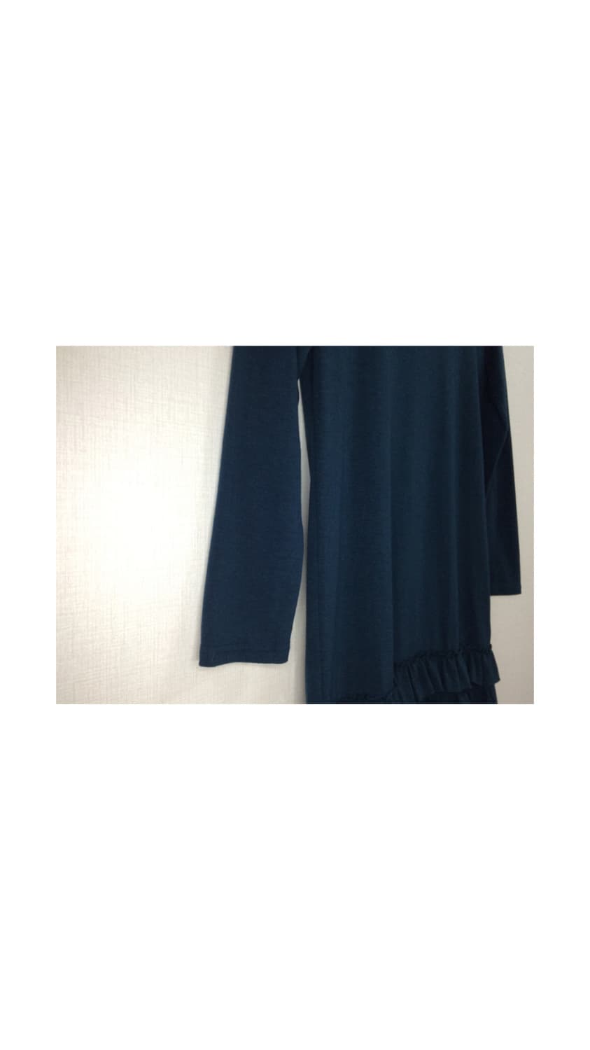 빈티지 딥 그린 프릴 튜닉 상품이미지4