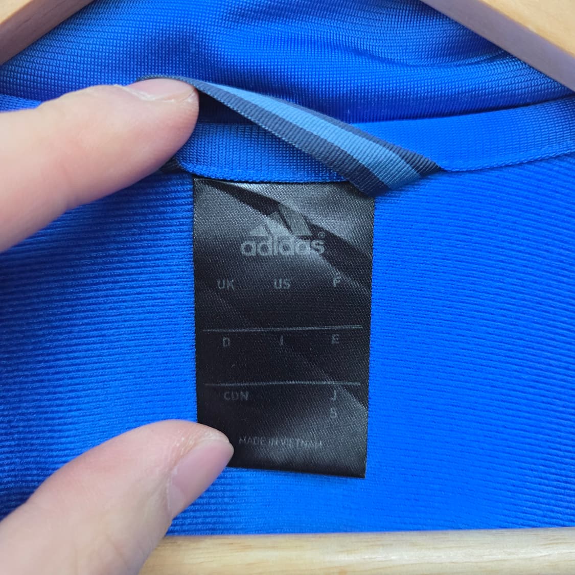 아디다스져지 파란색 3선 트랙탑 남s 상품이미지4