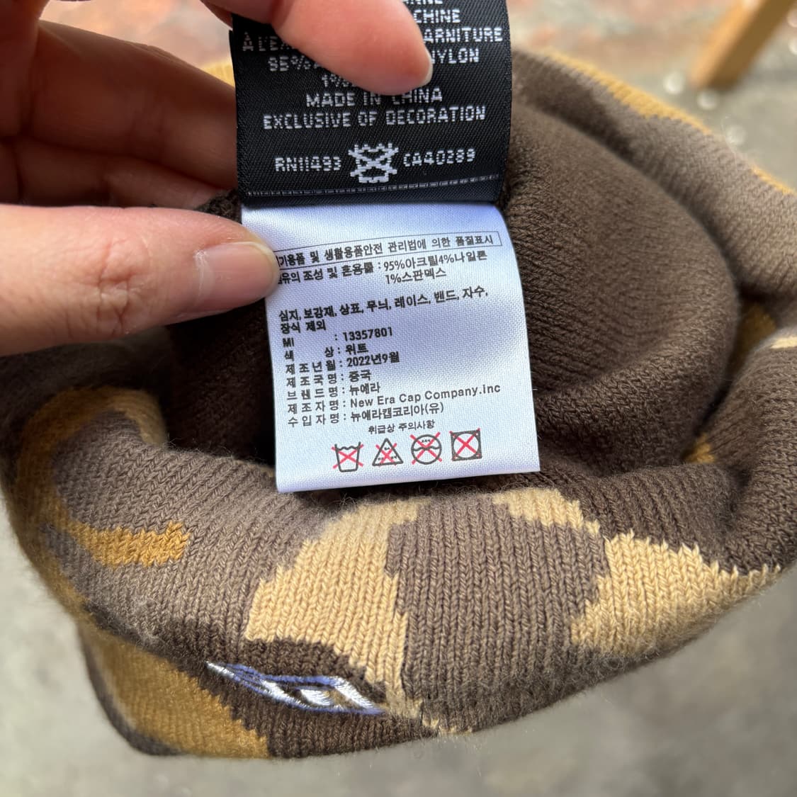 New Era 뉴에라 카모 비니 상품이미지5