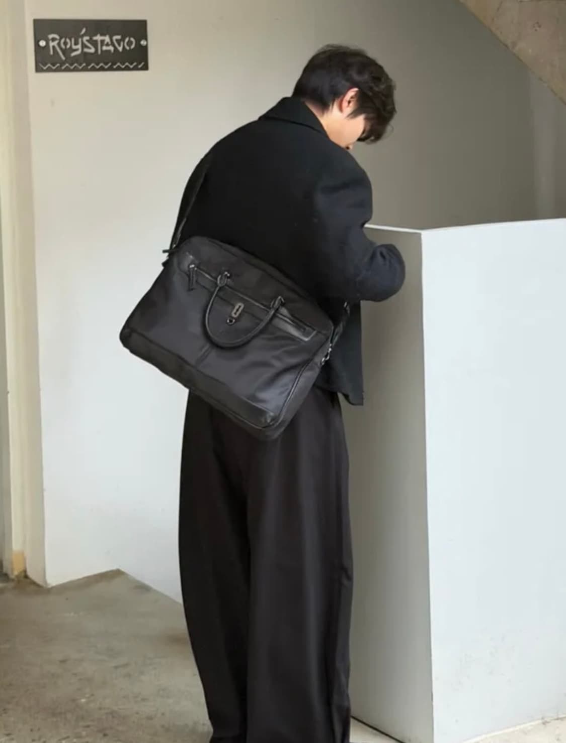 분크 토크 캐빈 크루 빅 스퀘어 토트 라지 토트백 상품이미지3