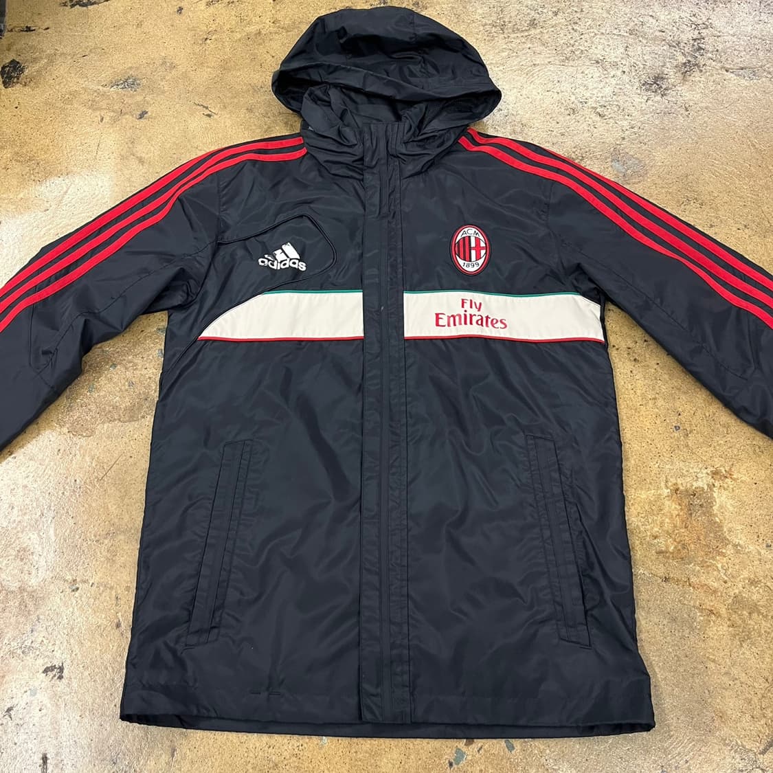 [ 정품/90 ] 아디다스 AC밀란 바람막이 자켓 b15 상품이미지3