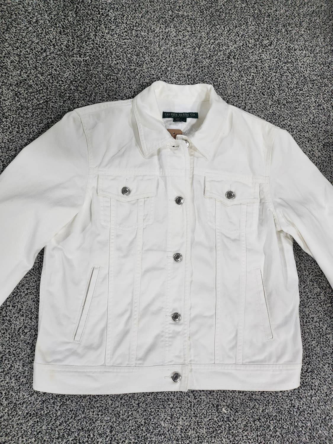 로렌 랄프로렌 화이트 데님 자켓 L 상품이미지1