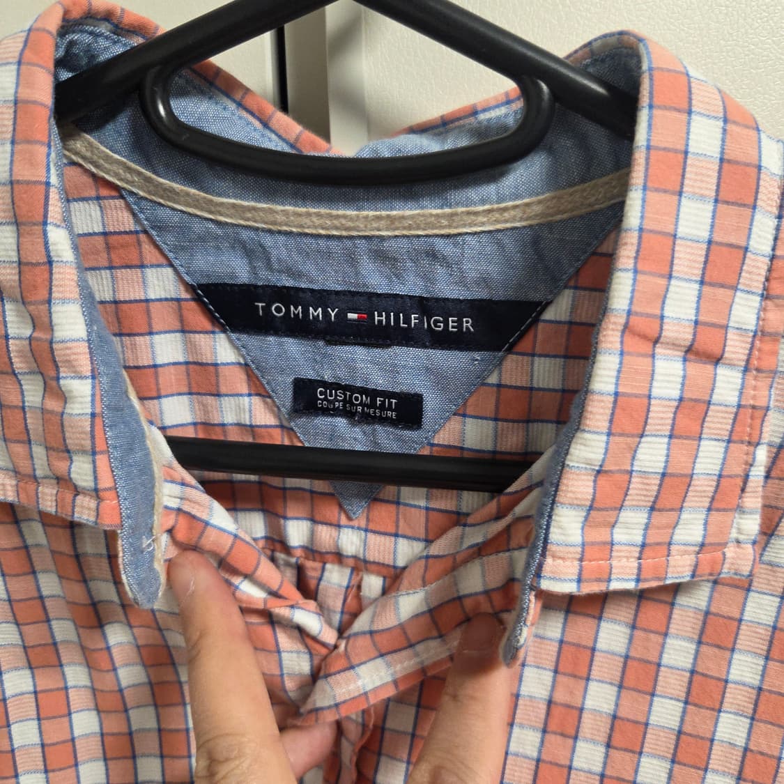 Tommy Hilfiger 반팔 체크 셔츠 L(100) 상품이미지4