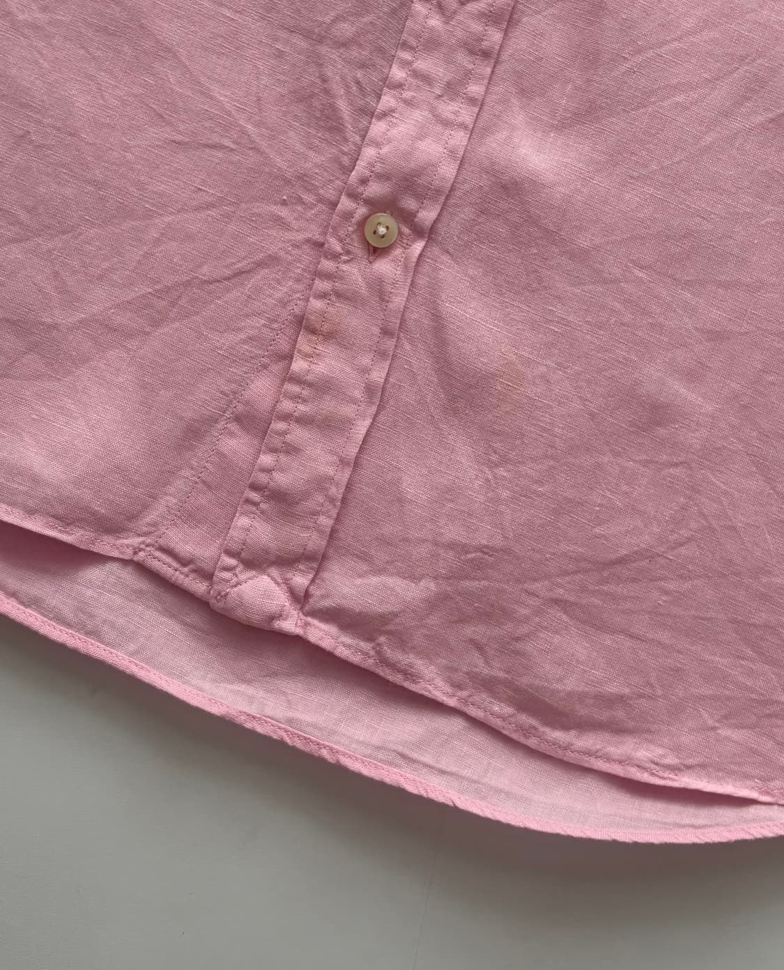 Polo 폴로랄프로렌 QR 린넨 반팔 셔츠 상품이미지6