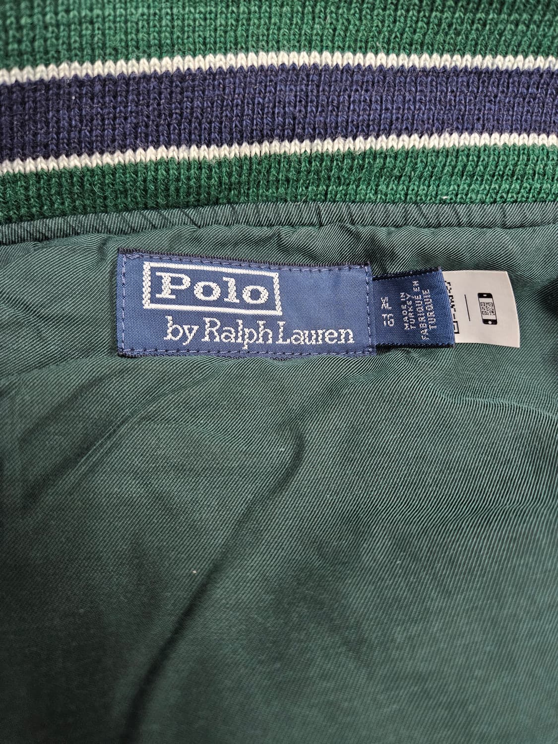 (xl)폴로 랄프로렌 레터맨 새틴 사틴 바시티 자켓 그린 상품이미지7